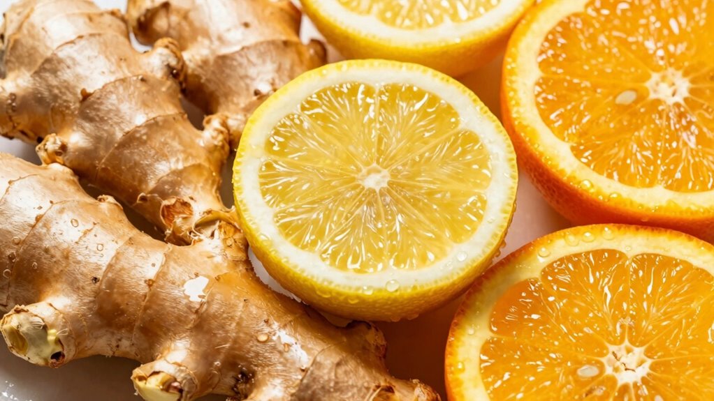 ginger citrus energizes mornings