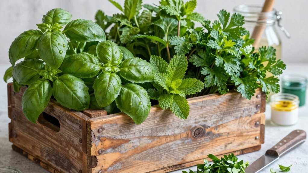 herb crate painting ideas