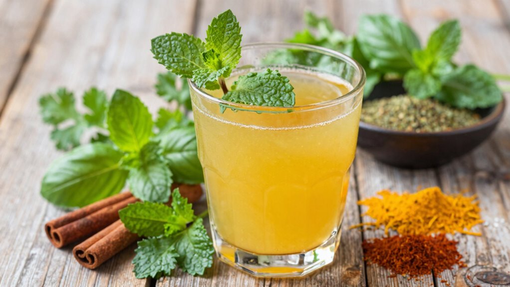 herbs enhance juice flavor