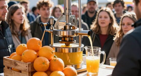 high volume orange juicing bottleneck