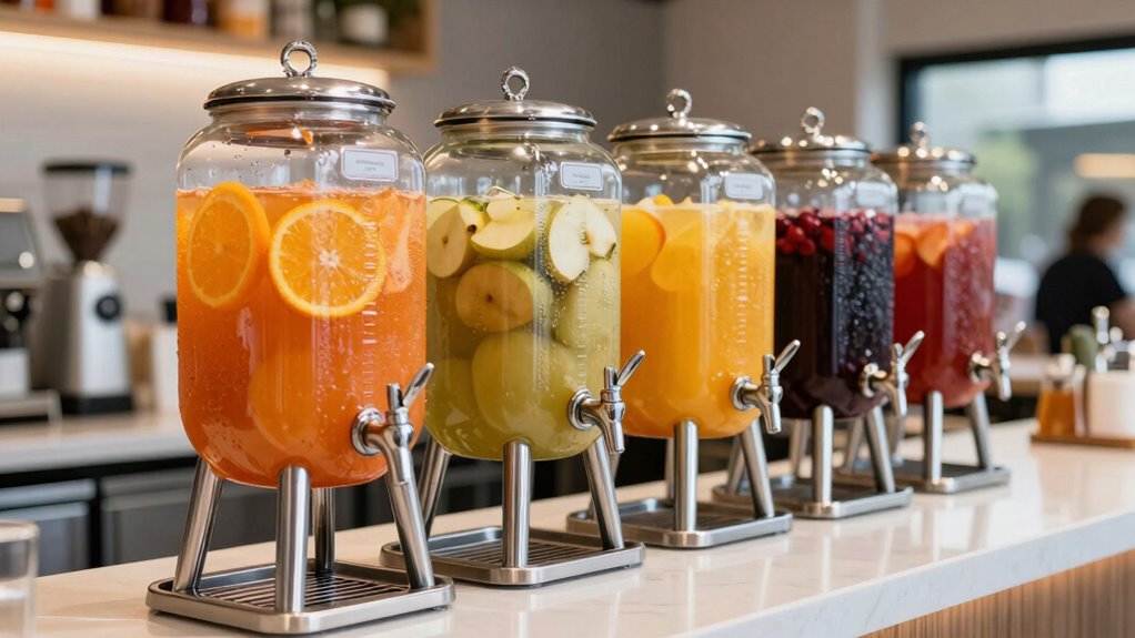 hygienic customizable beverage serving