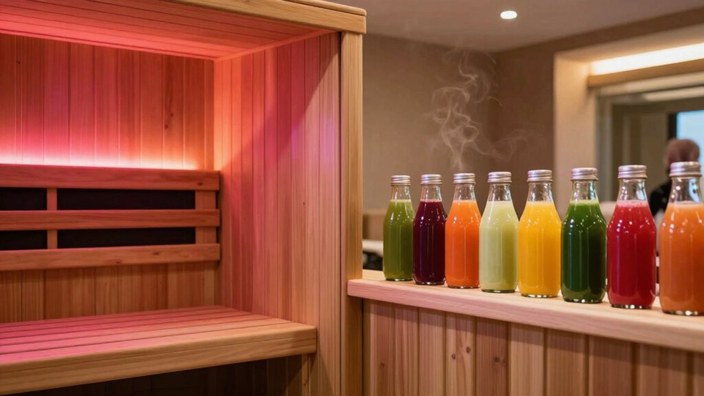 infrared sauna and juicing synergy