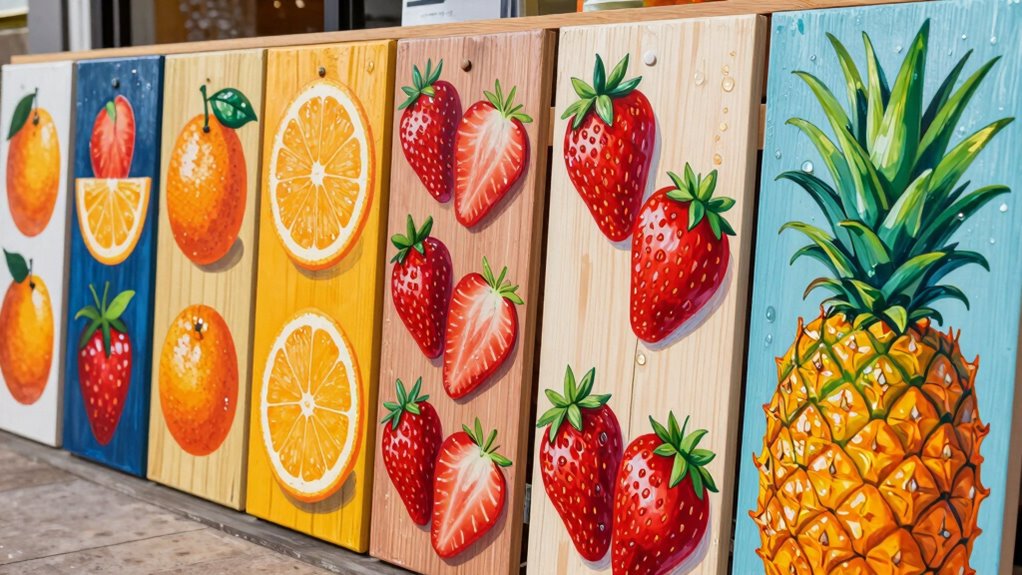 juice flavor menu boards