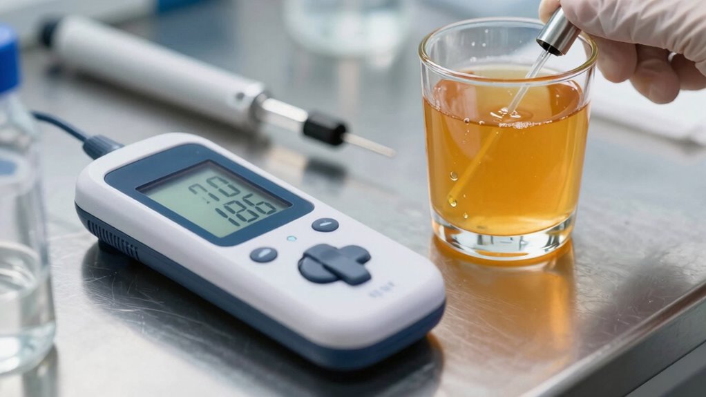 juice ph calibration routine