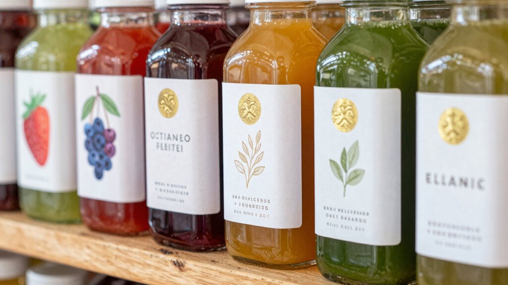 label differences by category