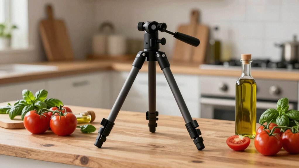 overhead tripod stability and lighting