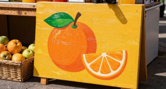 paint reusable juice sign