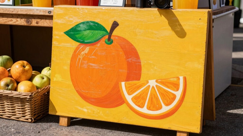 paint reusable juice sign
