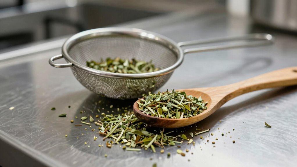 proper herb storage and timing
