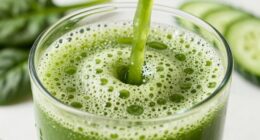 reduce foam in green juice