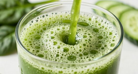 reduce foam in green juice