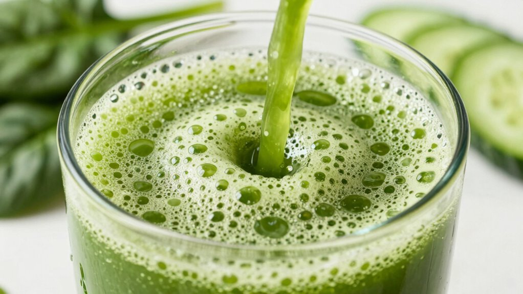 reduce foam in green juice