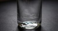 reflective glare on bottles