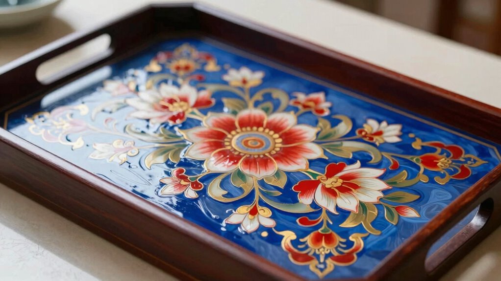 seal painted wood trays