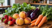 seasonal organic produce adjustments