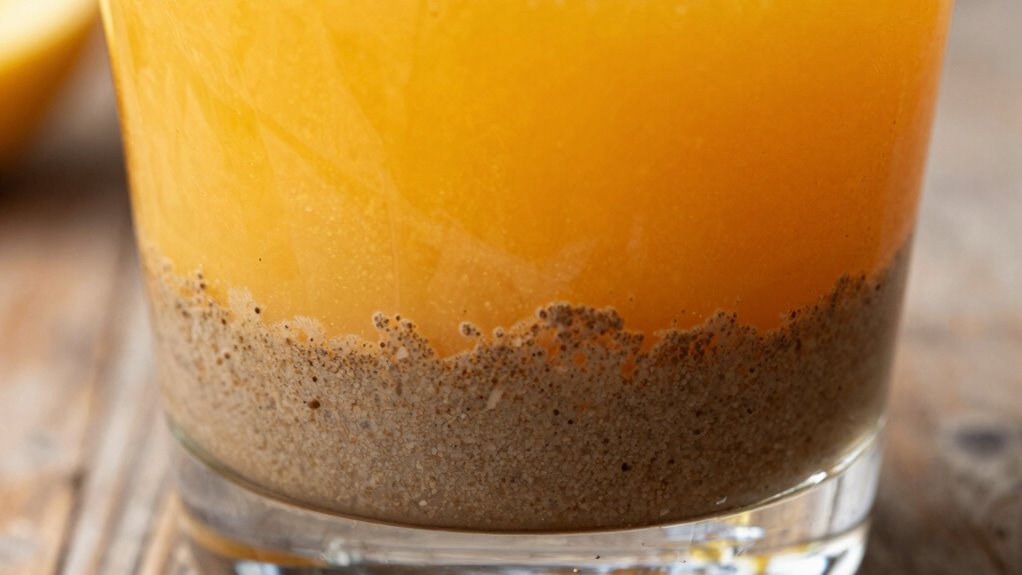 sediment formation from fermentation