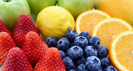 select vibrant colorful produce