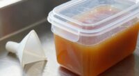 separate juice for serving