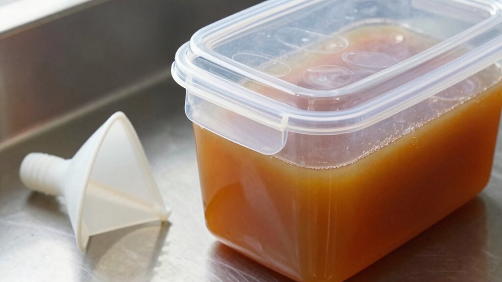separate juice for serving