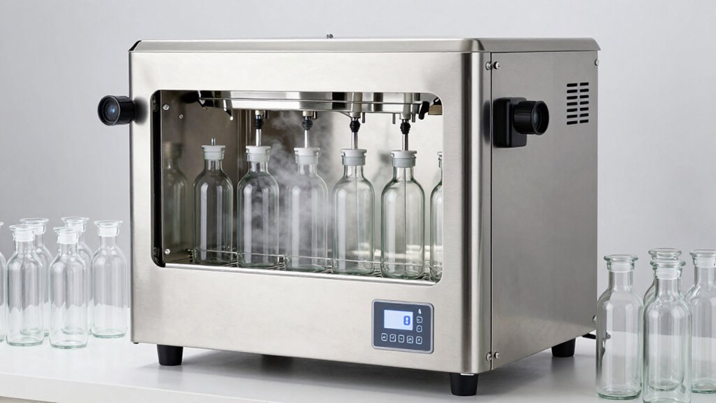 small batch bottle sanitizing
