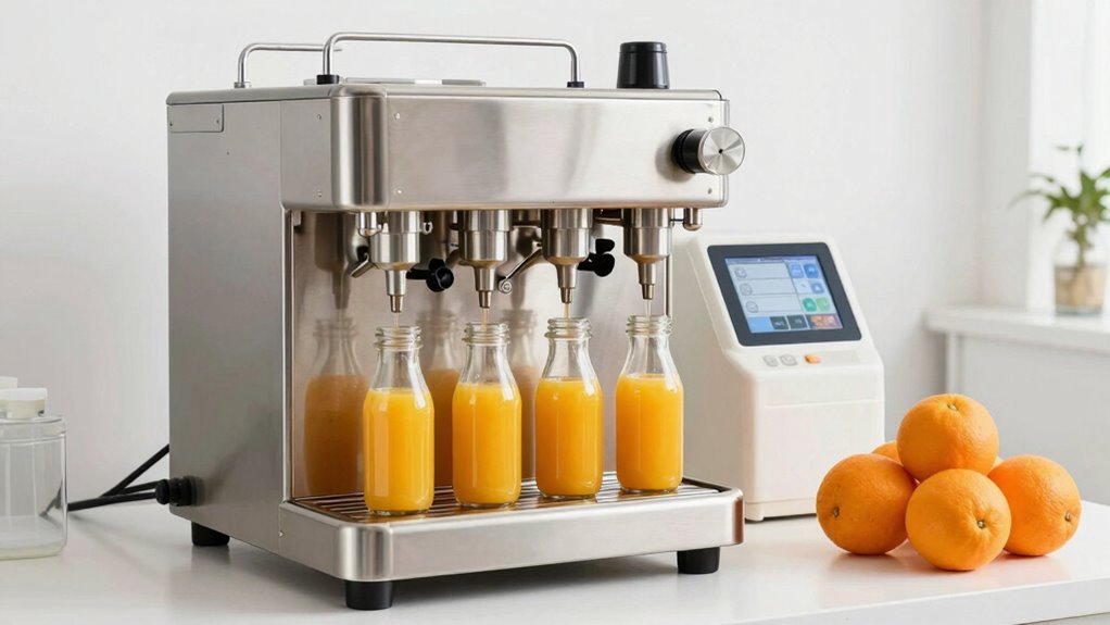 small scale juice filling