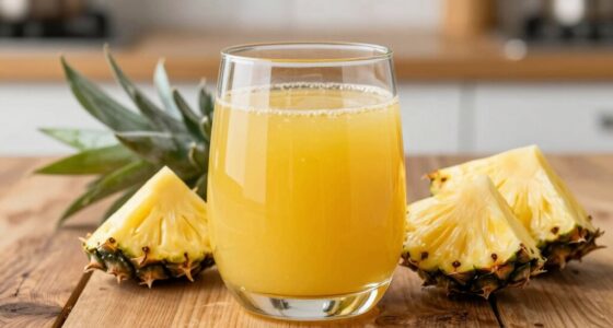 smooth pineapple juice preparation
