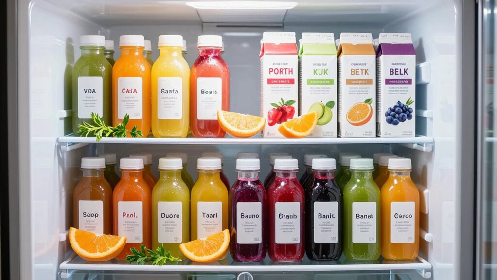 store juices safely properly