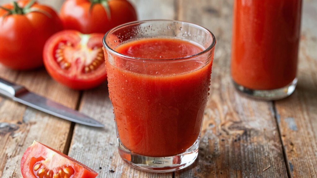 tomato juice s higher fiber content