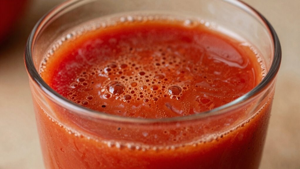 tomato juice storage effects