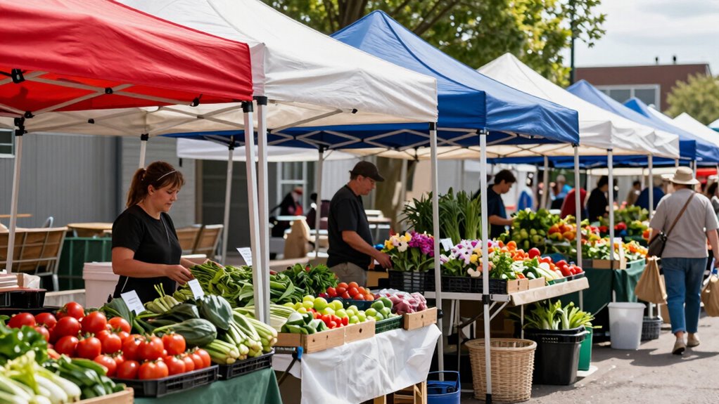 weather resistant durable market shelter