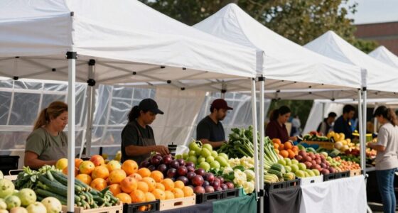 weatherproof farmer market tents