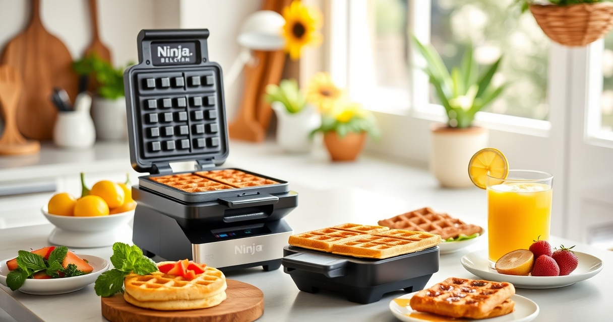 Make Perfect Summer Waffles with the Ninja Belgian Waffle Maker Pro