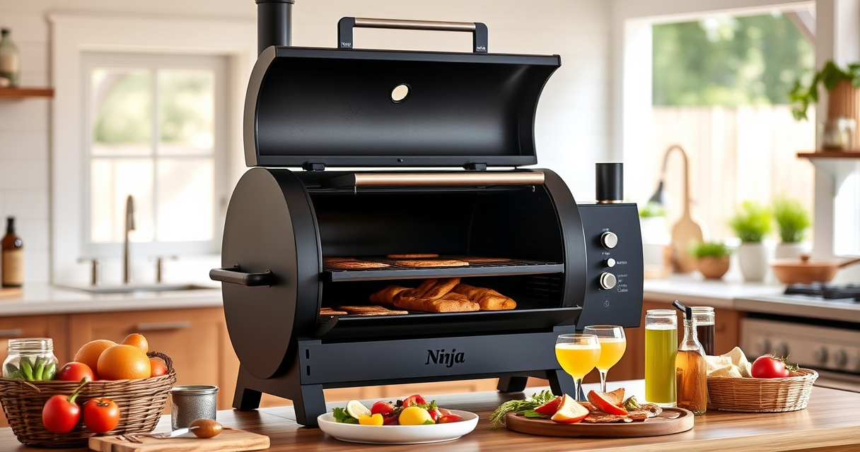 Master Summer BBQ with Ninja Outdoor Woodfire Pro XL Grill & Smoker