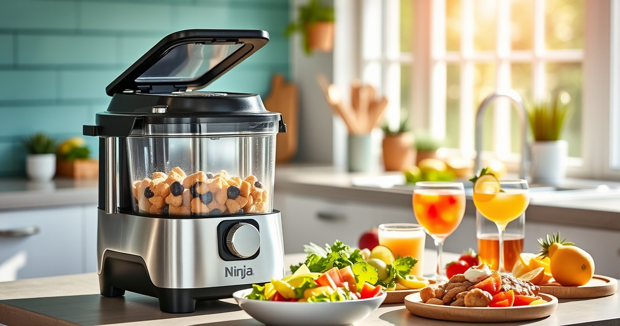 Summer Grilled Veggie Pasta with Ninja Foodi Everyday Cooker Pro
