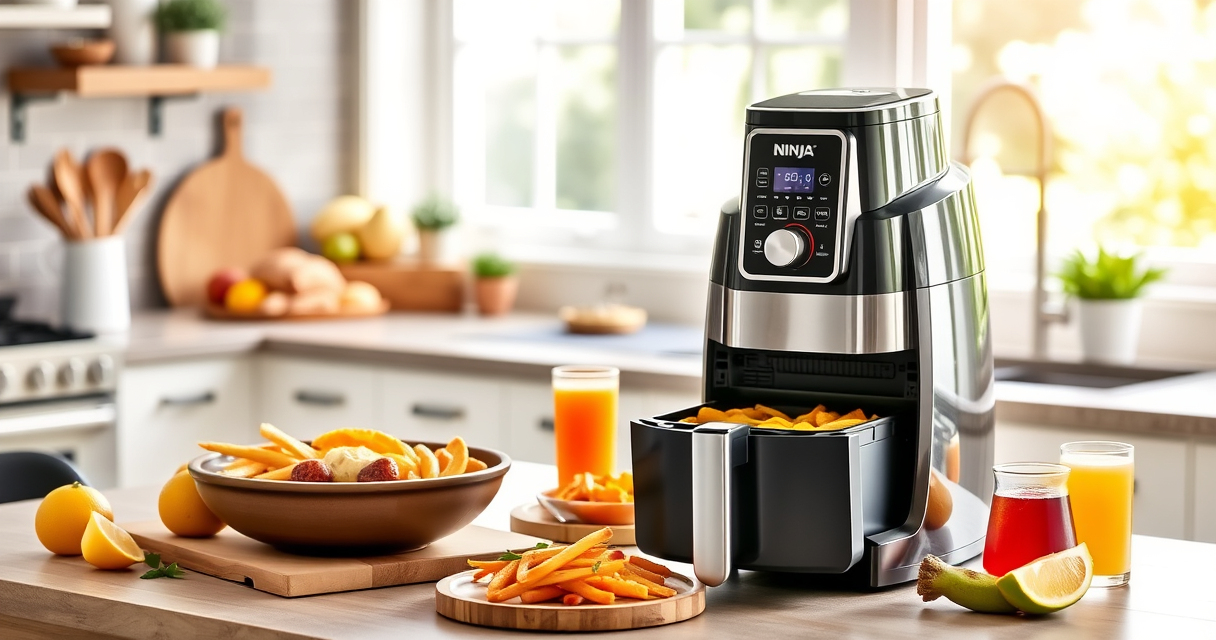Summer Grilled Chicken & Veggies with Ninja Foodi XL Air Fryer