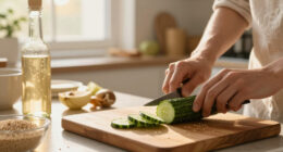 Cucumber Salad With Sesame And Rice Vinegar