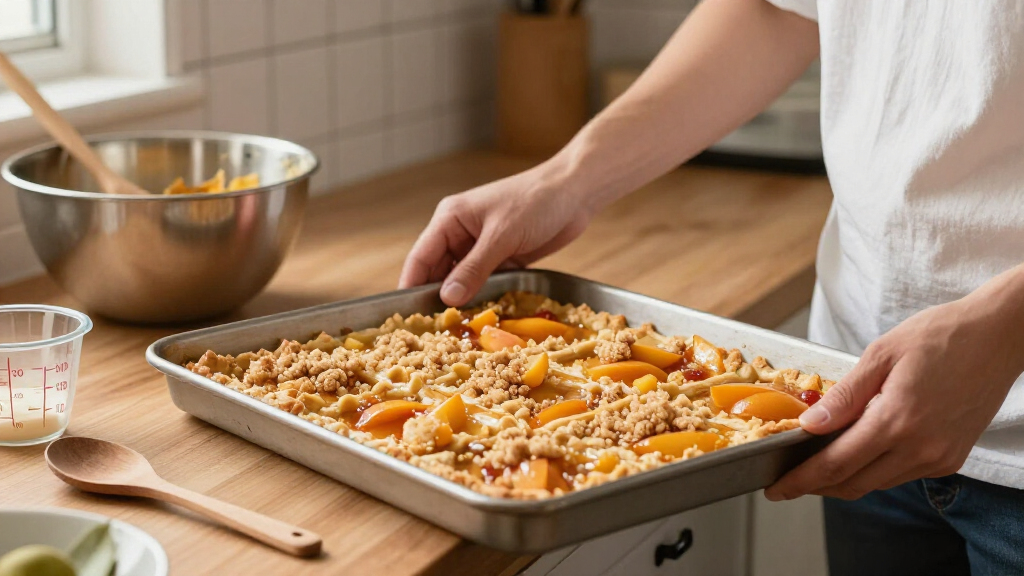 Peach Crumb Bars