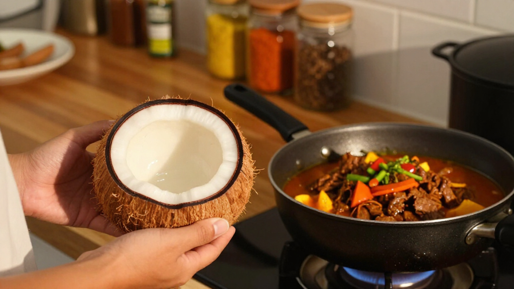 Why Coconut Is Essential To Beef Rendang