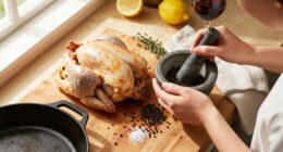 This Whole Roast Chicken Au Poivre Is Dinner Party Gold