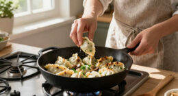 Skillet Pierogi With Mushrooms