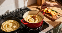 Sunday Polenta: Creamy First, Grilled Later — One Pot, Two Meals