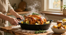 Sunday Roast Chicken, Italian Style: Lemon, Herbs, And Pan Potatoes